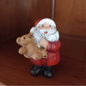 3" Ceramic Toy Doctor Santa Claus Figurine